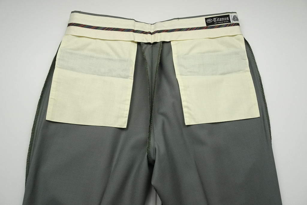 Turquoise/Grey Fresco Trousers EU46/W30