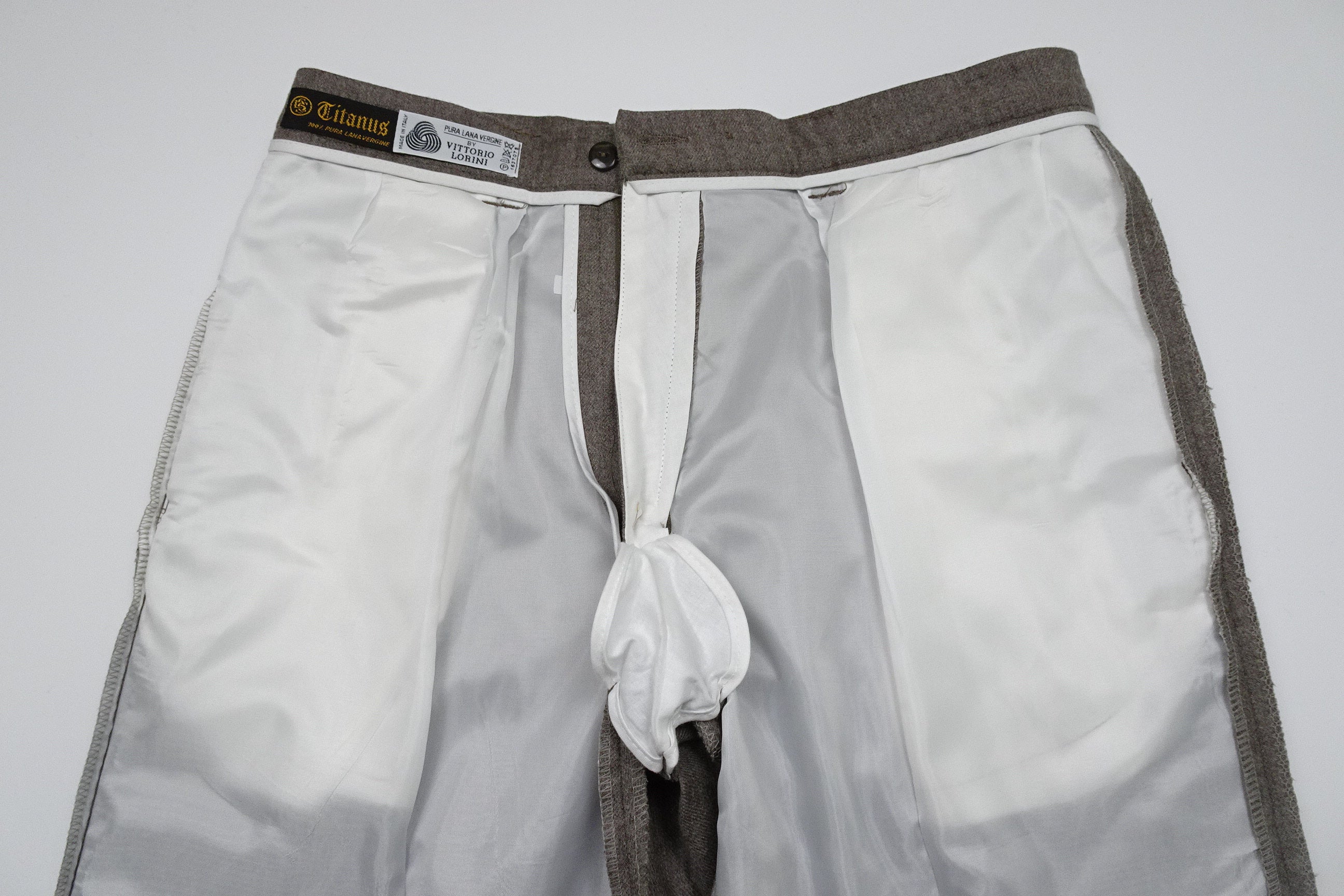 Oatmeal Flannel Trousers EU52/W36