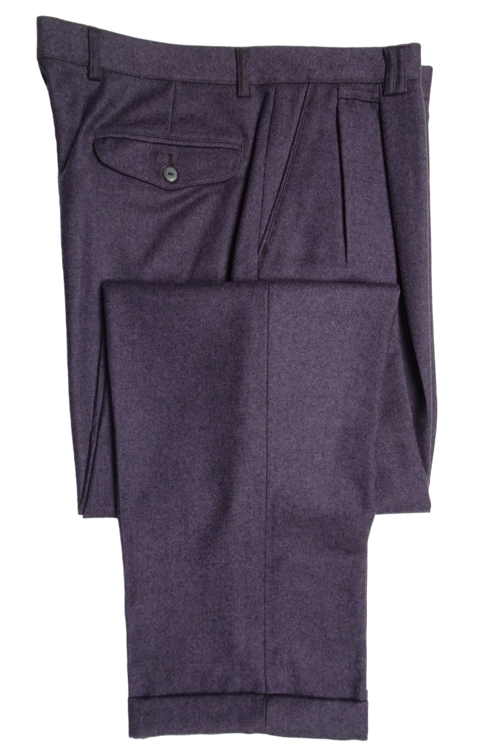 Purple Flannel Trousers EU56/W38