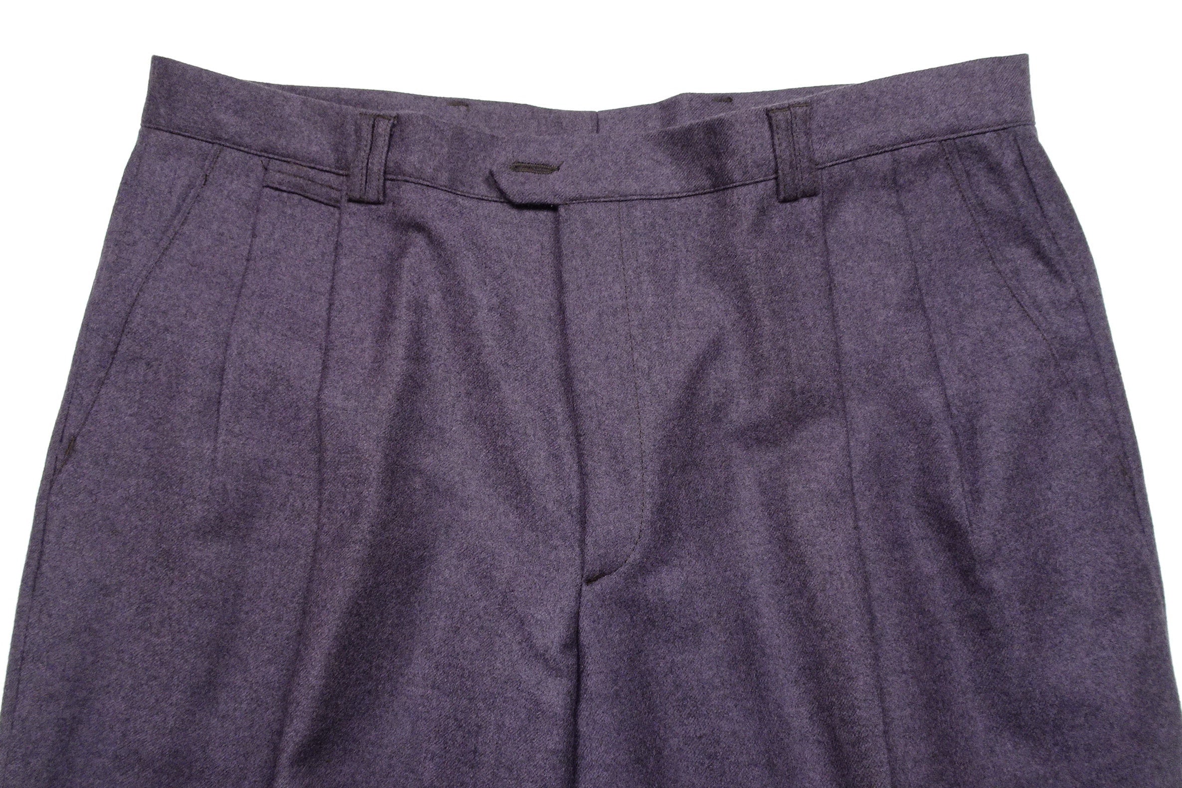 Purple Flannel Trousers EU56/W38