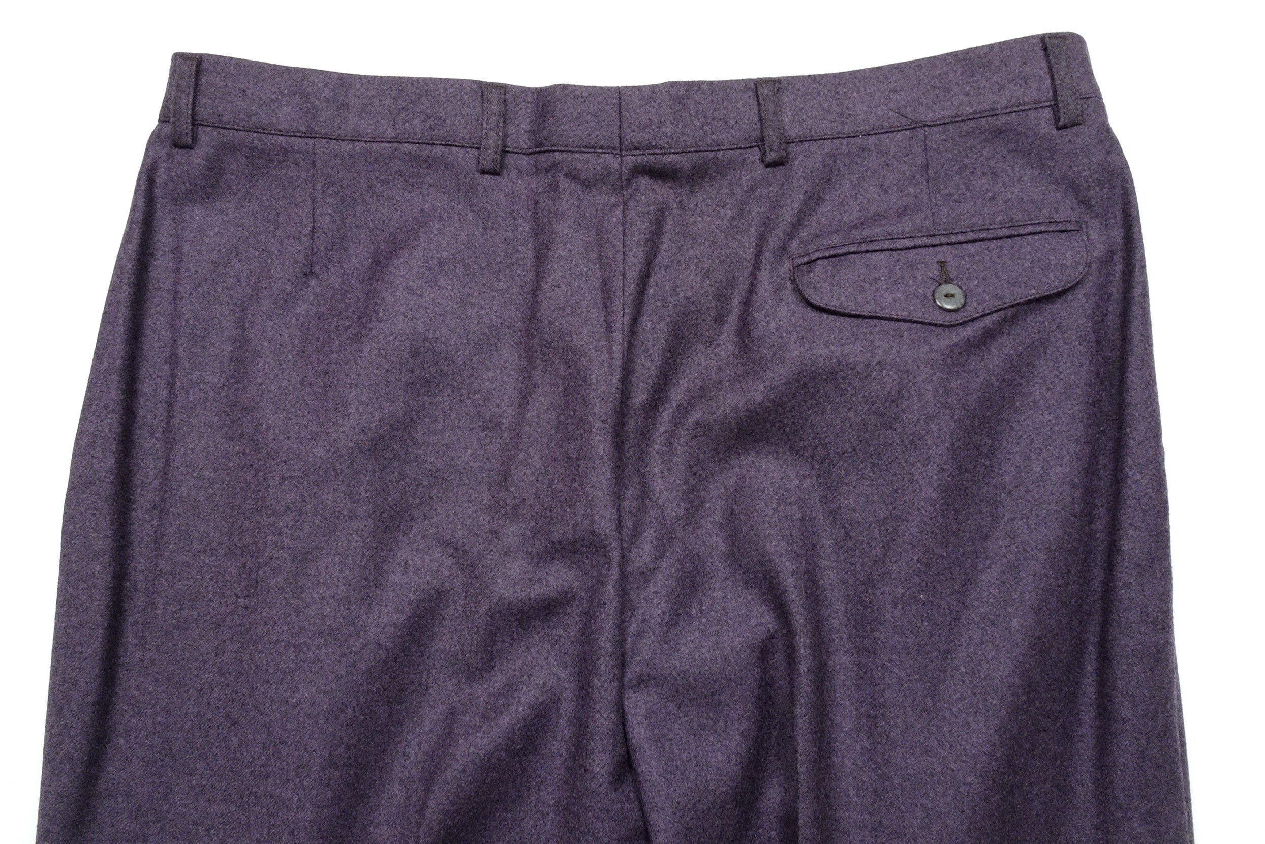 Purple Flannel Trousers EU56/W38