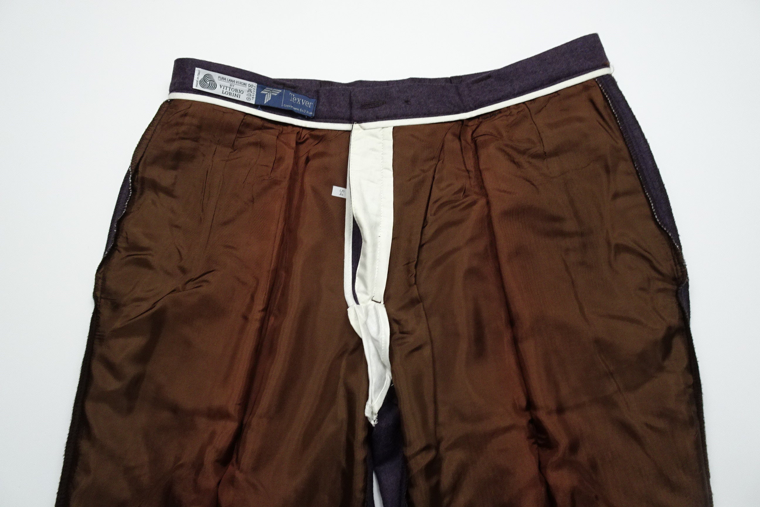 Purple Flannel Trousers EU56/W38