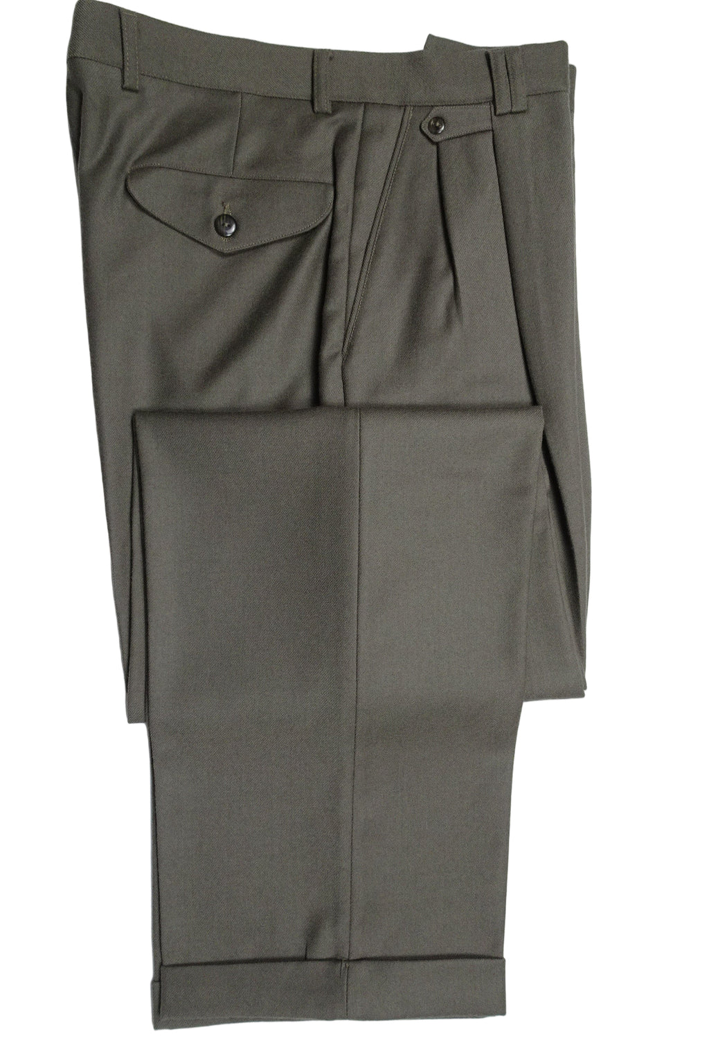 Olive Flannel Trousers EU48/W32