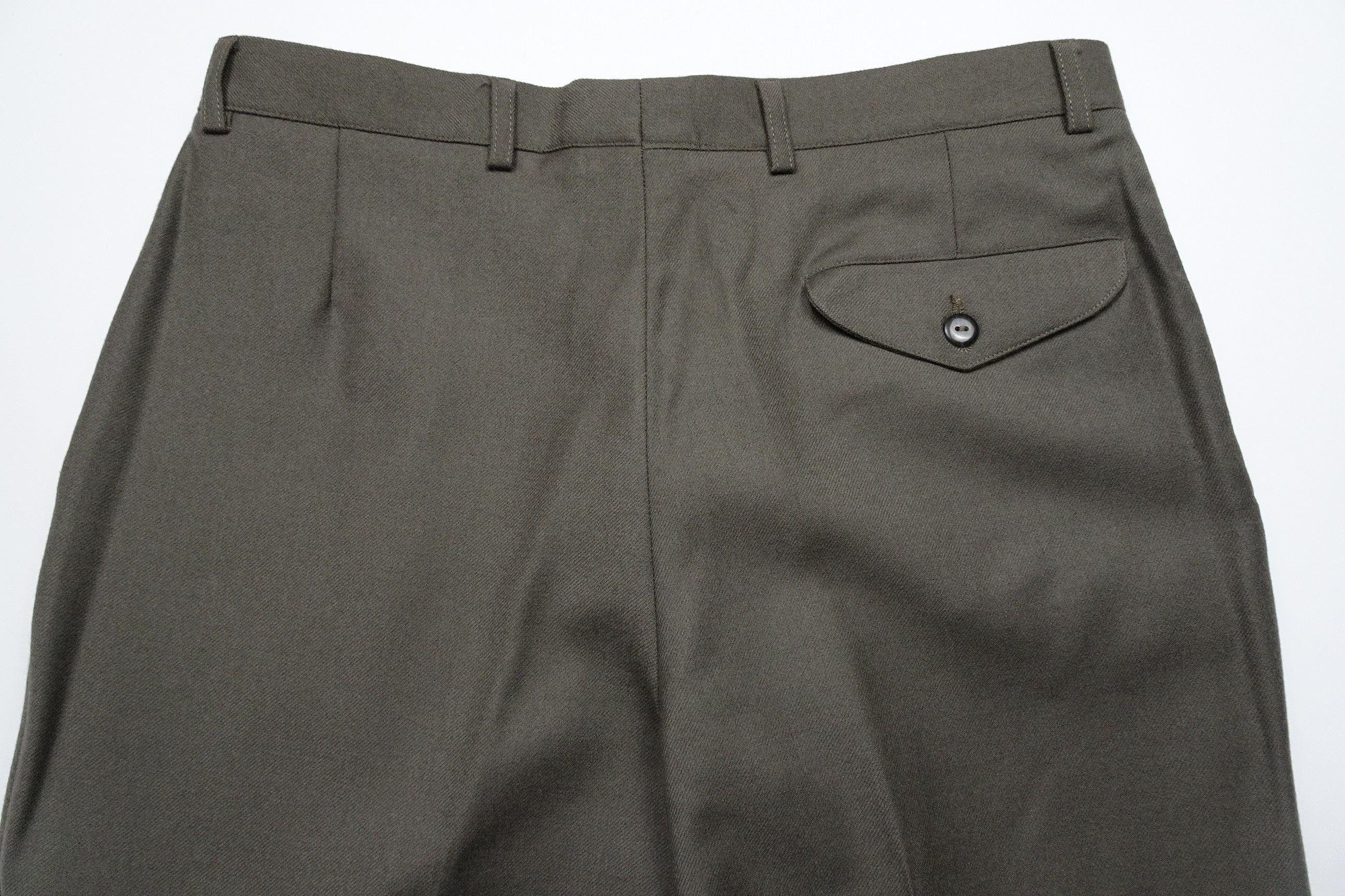 Olive Flannel Trousers EU48/W32
