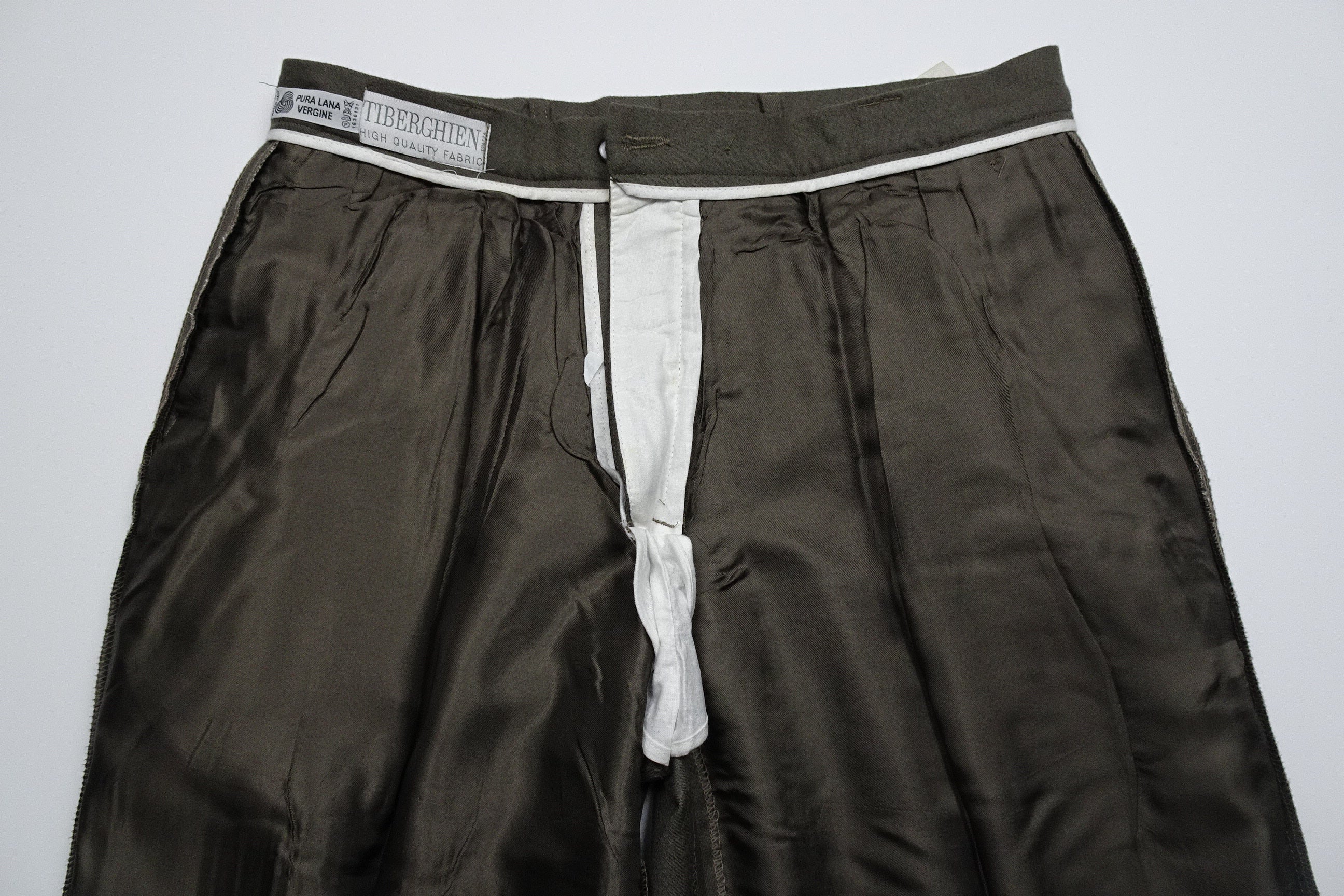 Olive Flannel Trousers EU48/W32