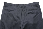 Mid Grey Worsted Wool Trousers EU58/W42