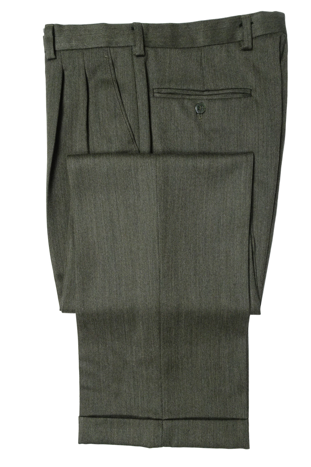 Mid Green Covert Trousers EU48/W32