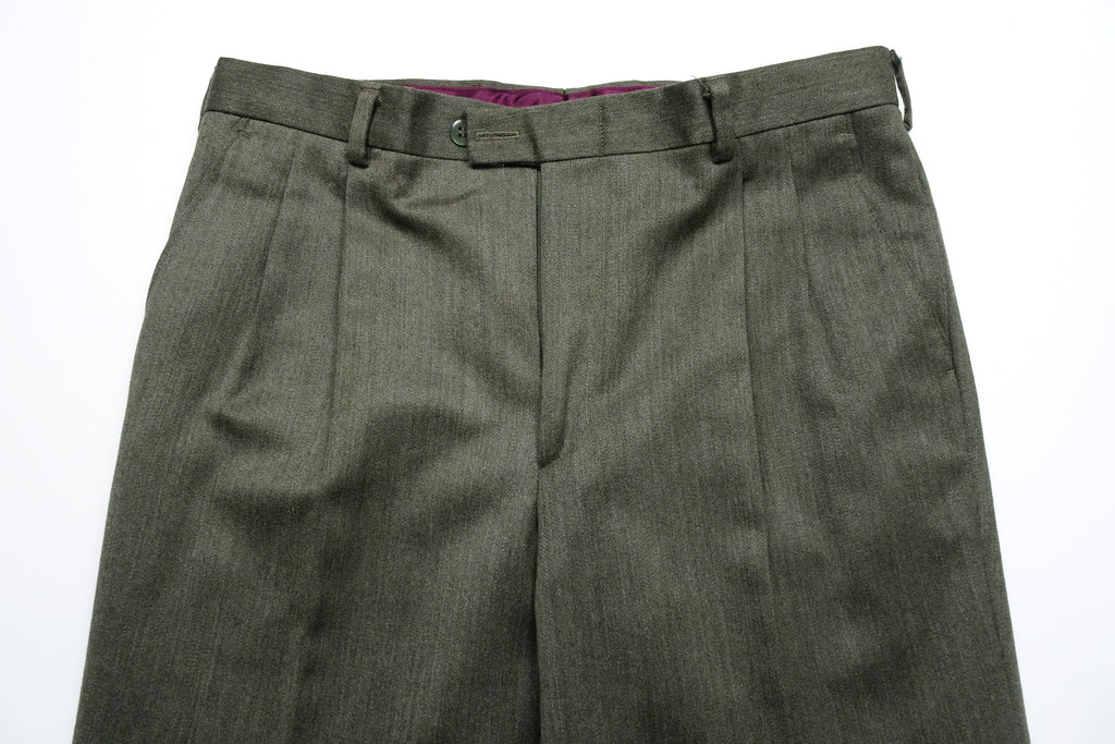 Mid Green Covert Trousers EU48/W32