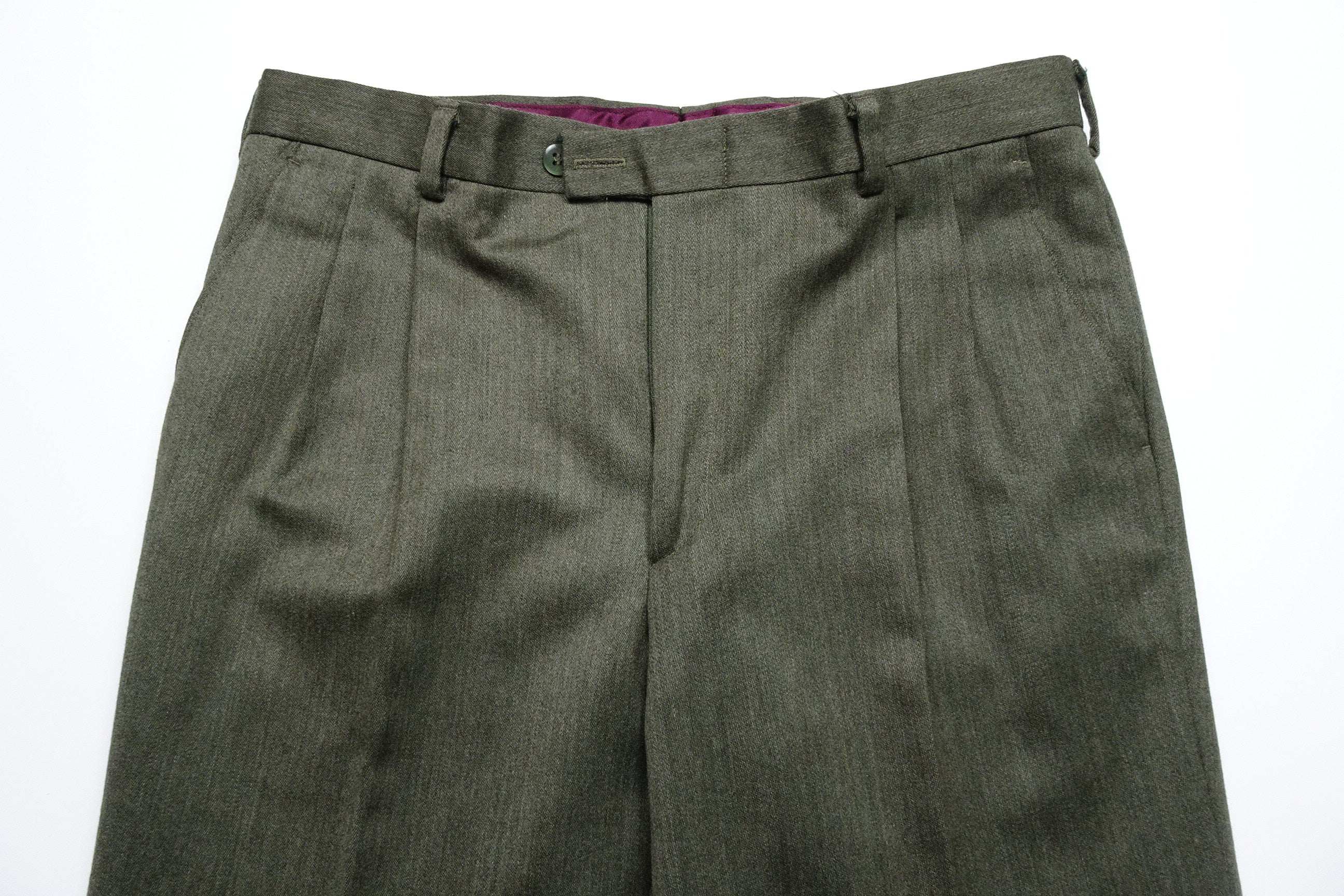 Mid Green Covert Trousers EU48/W32