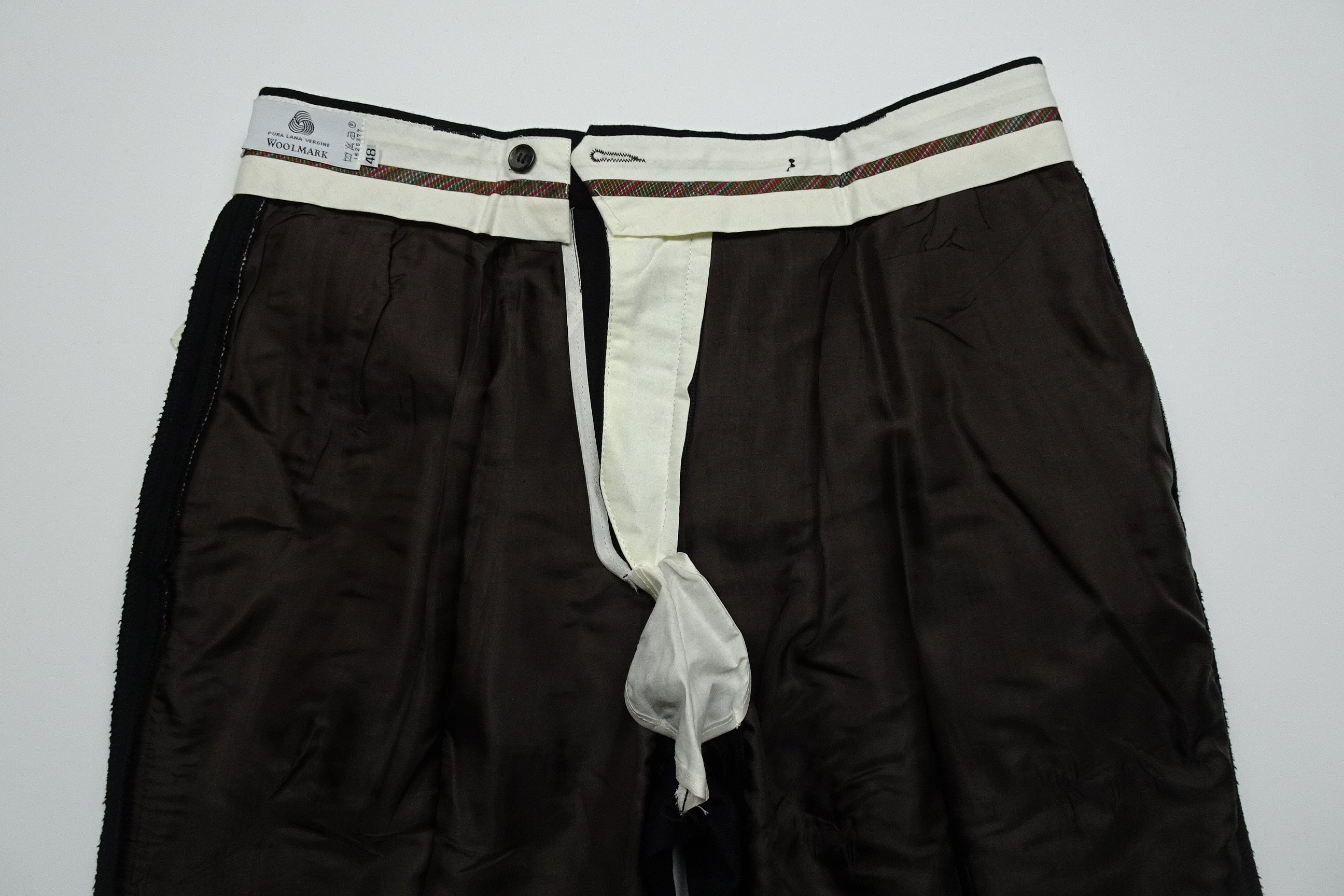 Black Flannel Trousers EU48/W32