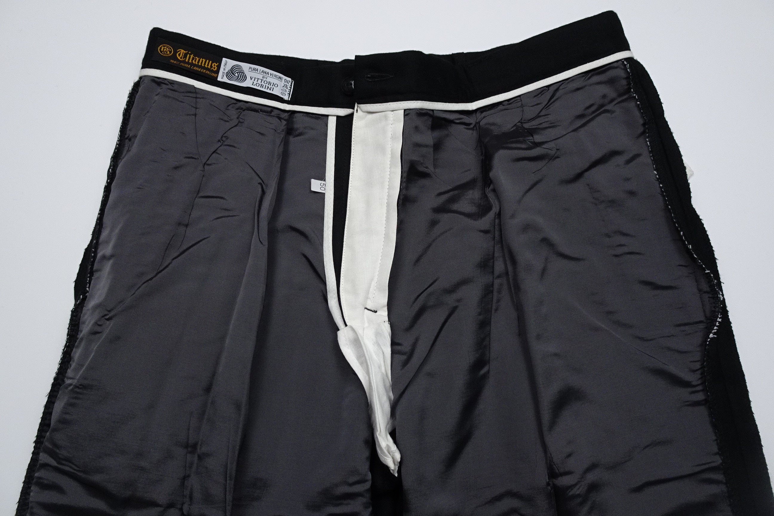 Black Flannel Trousers EU50/W34