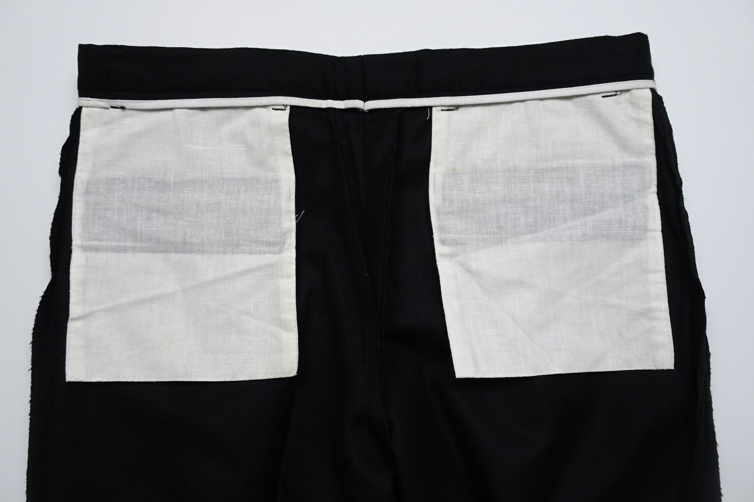 Black Flannel Trousers EU50/W34