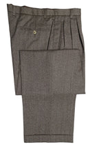 Mid Brown Worsted Wool Trousers EU50/W34