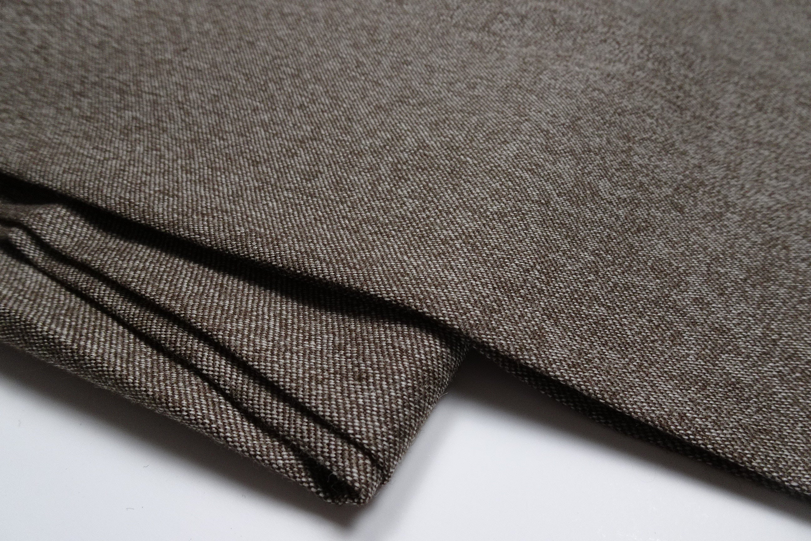 Mid Brown Smooth Wool Trousers EU46/W30