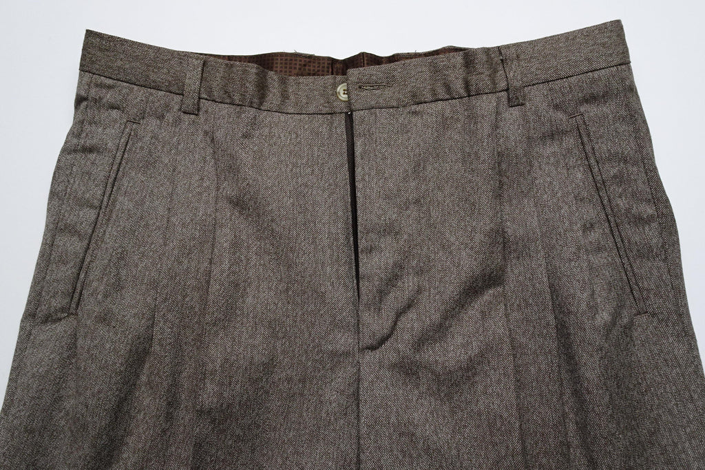 Mid Brown Worsted Wool EU48/W32