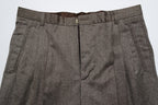 Mid Brown Smooth Wool Trousers EU46/W30