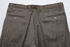 Mid Brown Smooth Wool Trousers EU46/W30