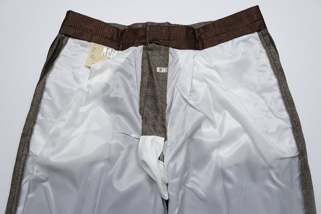 Mid Brown Smooth Wool Trousers EU46/W30