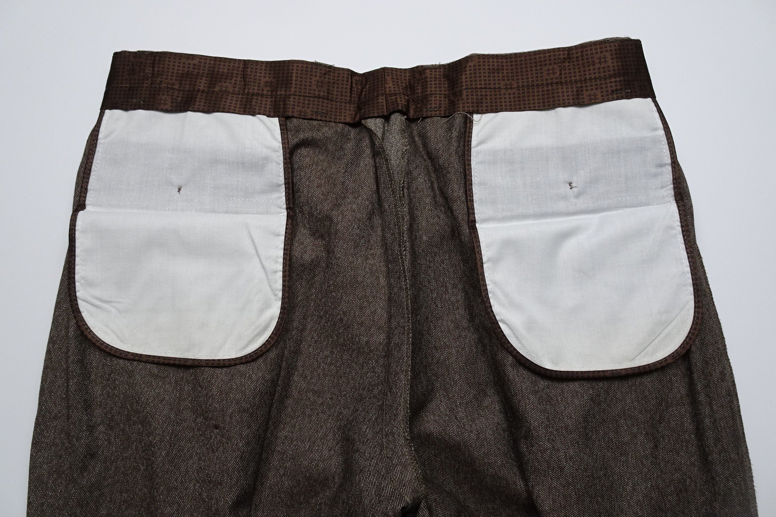 Mid Brown Worsted Wool EU48/W32