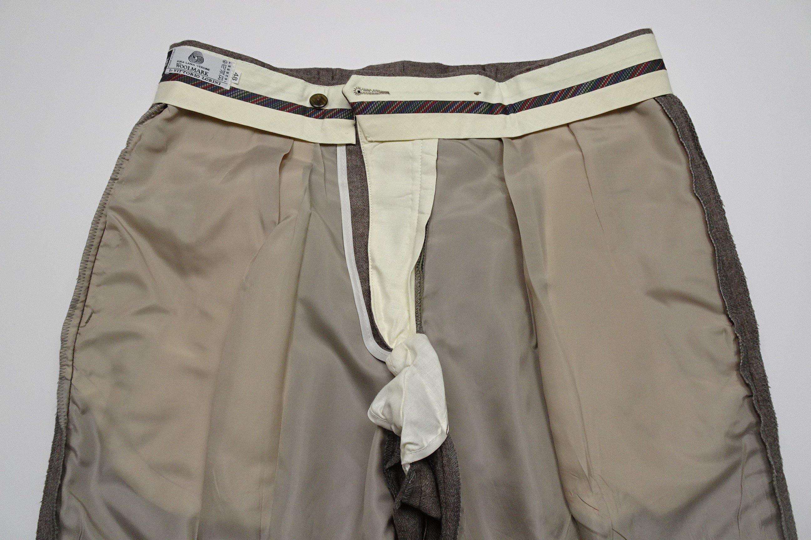 Light Brown Flannel Trousers EU50/W34 (ATR148)