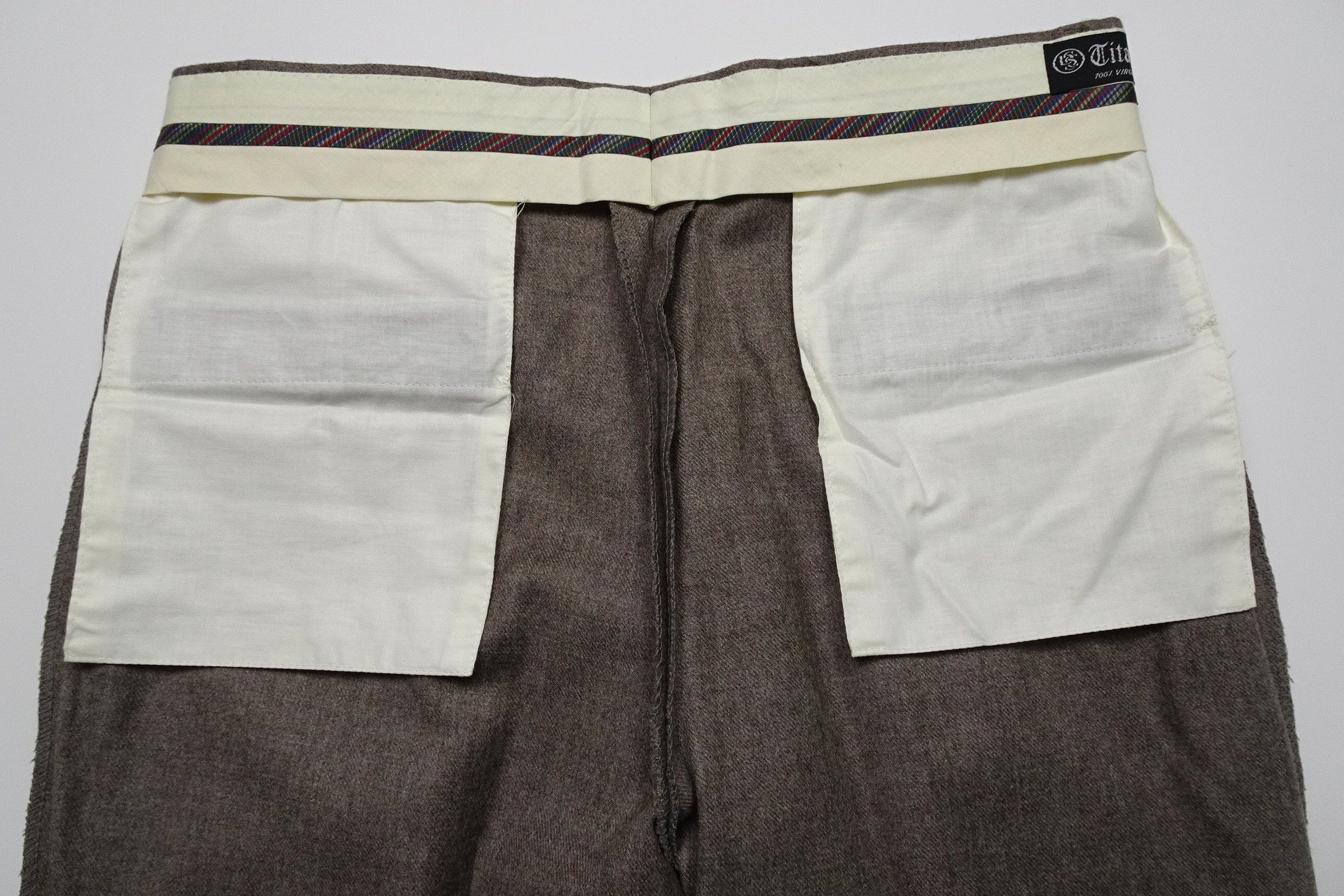 Light Brown Flannel Trousers EU50/W34 (ATR148)