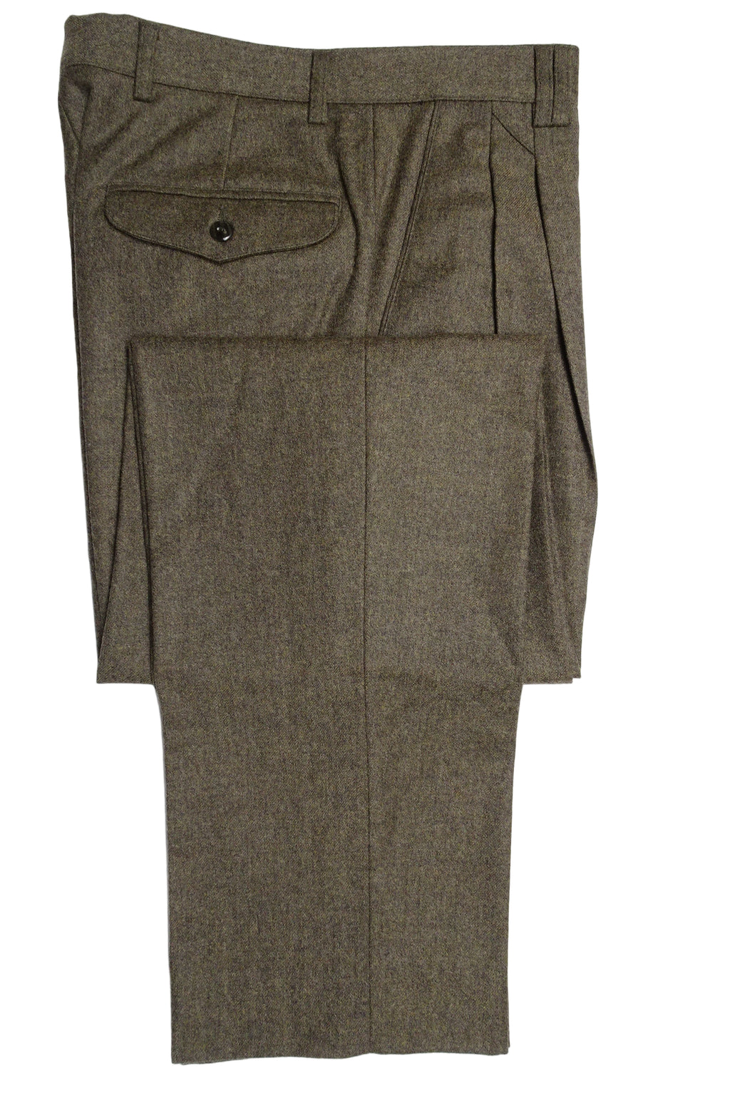 Mid Brown Flannel Trousers EU46/W30
