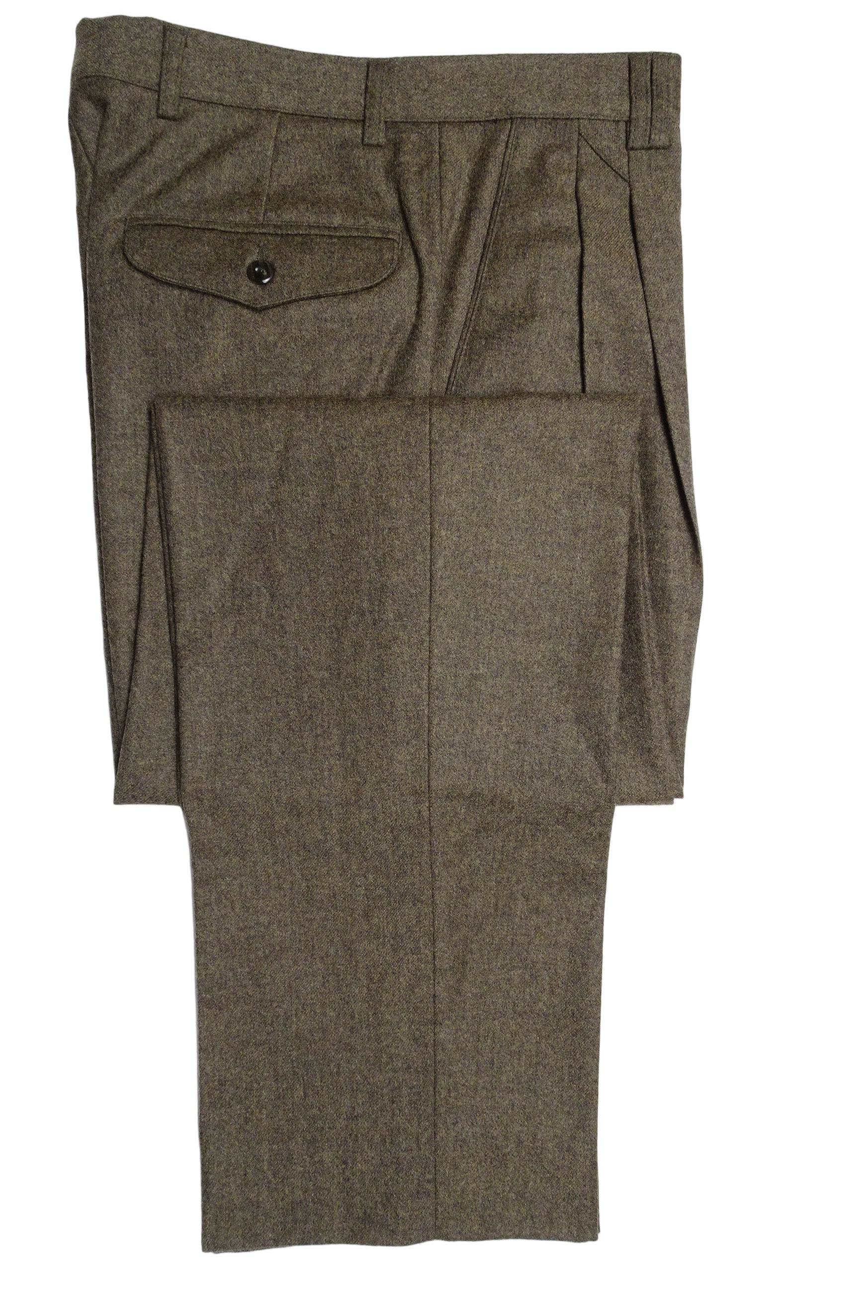 Mid Brown Flannel Trousers EU46/W30