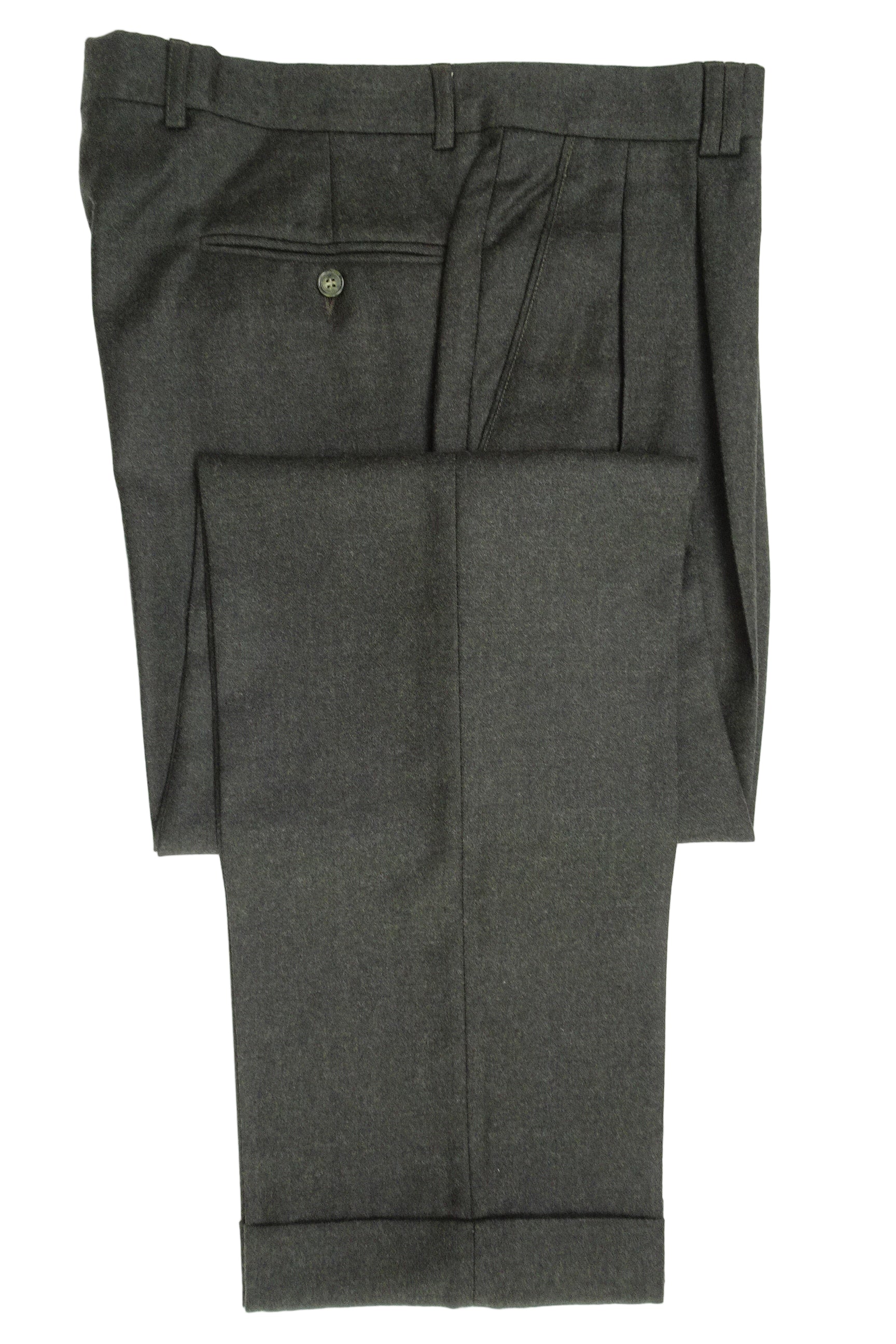 Dark Green Flannel Trousers EU54/W38
