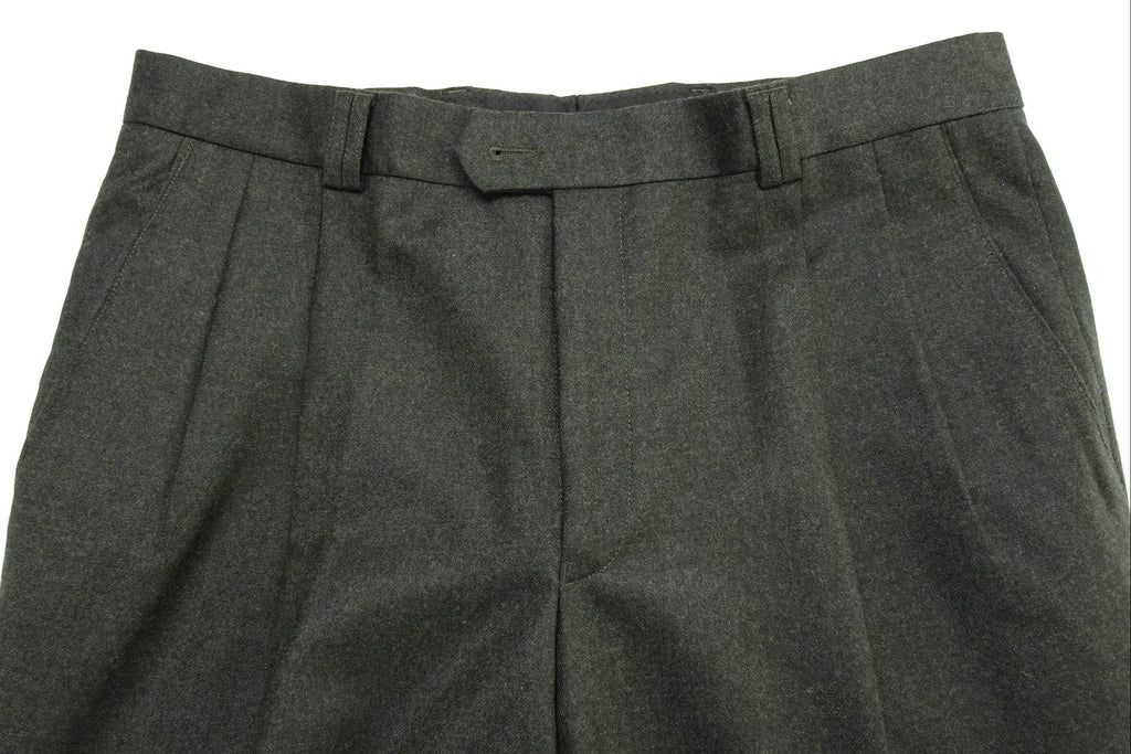 Dark Green Flannel Trousers EU54/W38