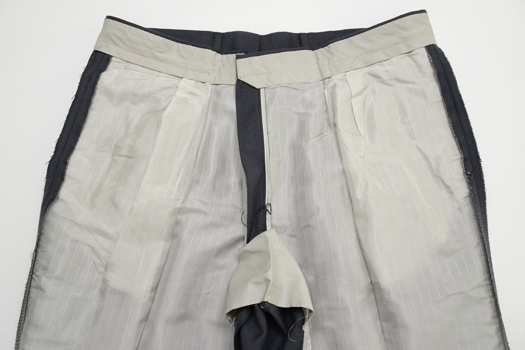 Mid Grey Worsted Trousers EU52/W36