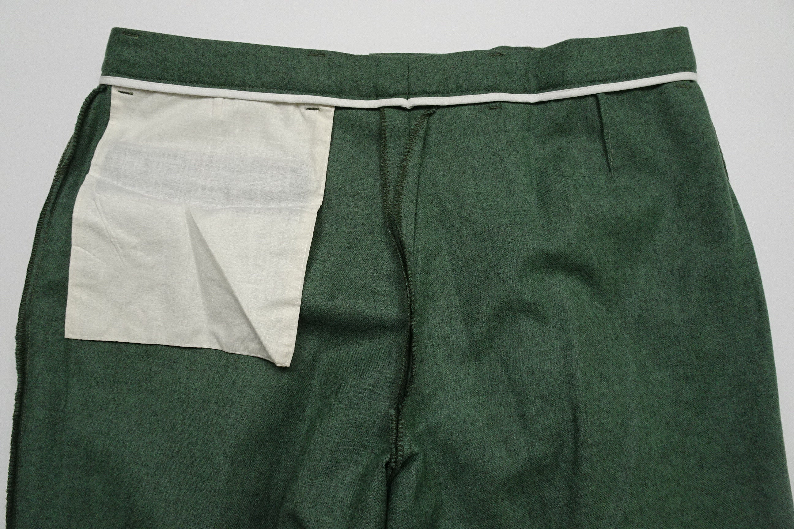 Bright Green Flannel Trousers EU54/W38