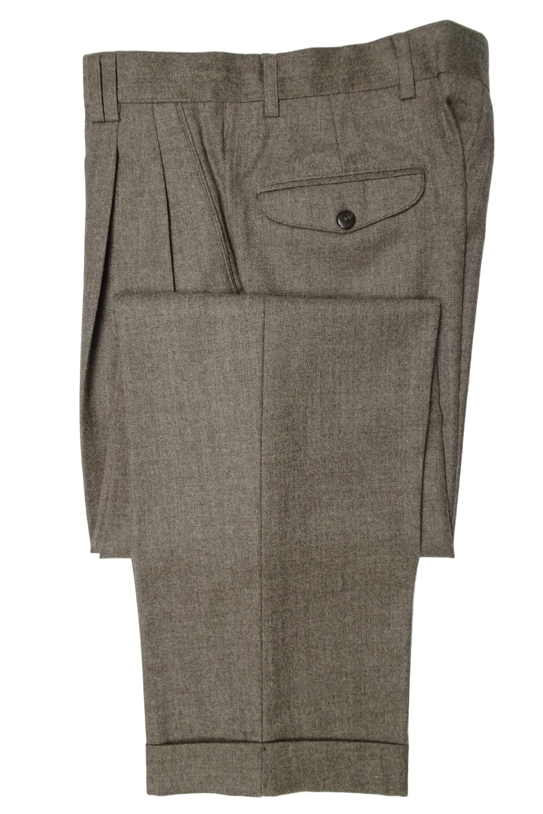 Oatmeal Flannel Trousers EU46/W30