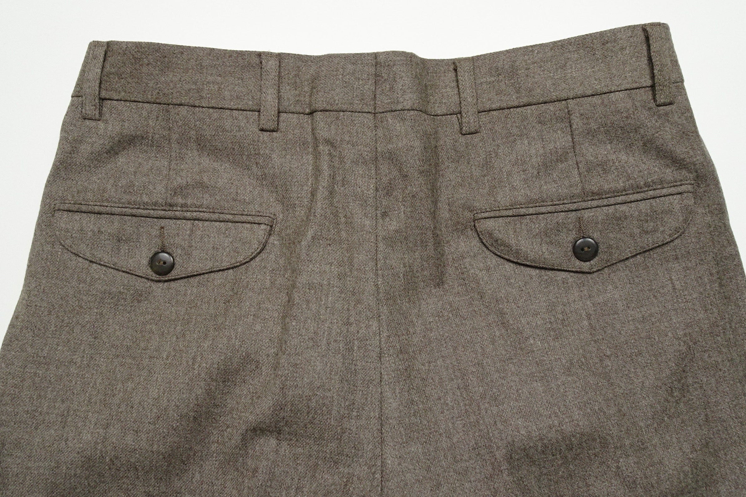 Oatmeal Flannel Trousers EU46/W30