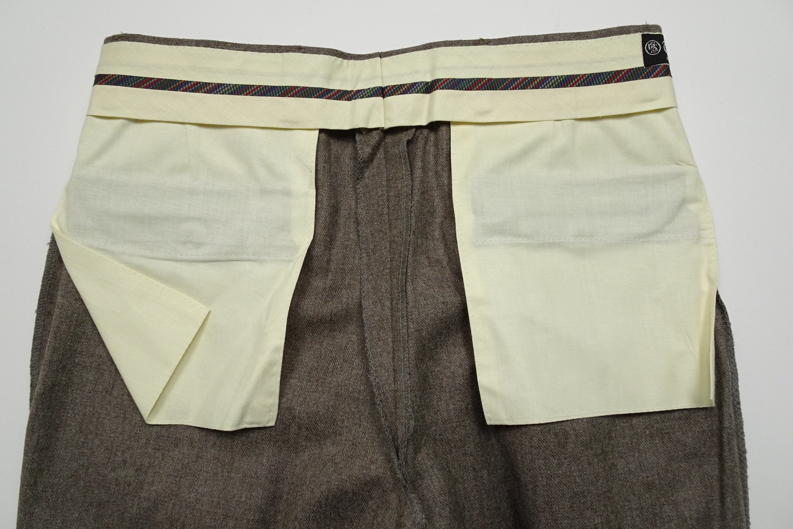 Oatmeal Flannel Trousers EU46/W30