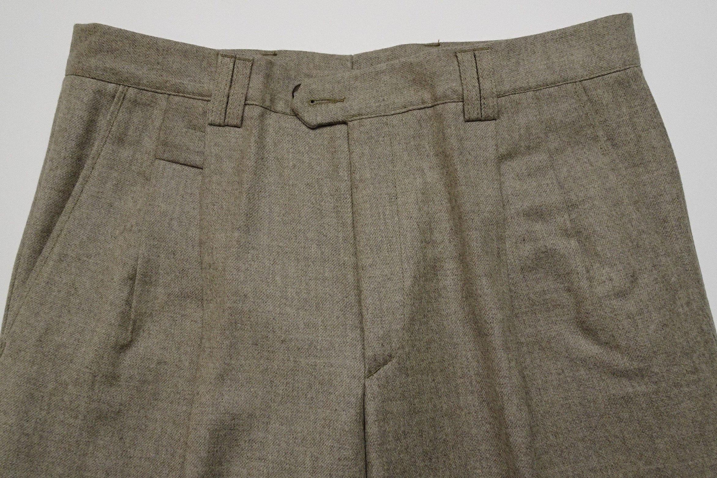 Beige Flannel Trousers EU46/W30