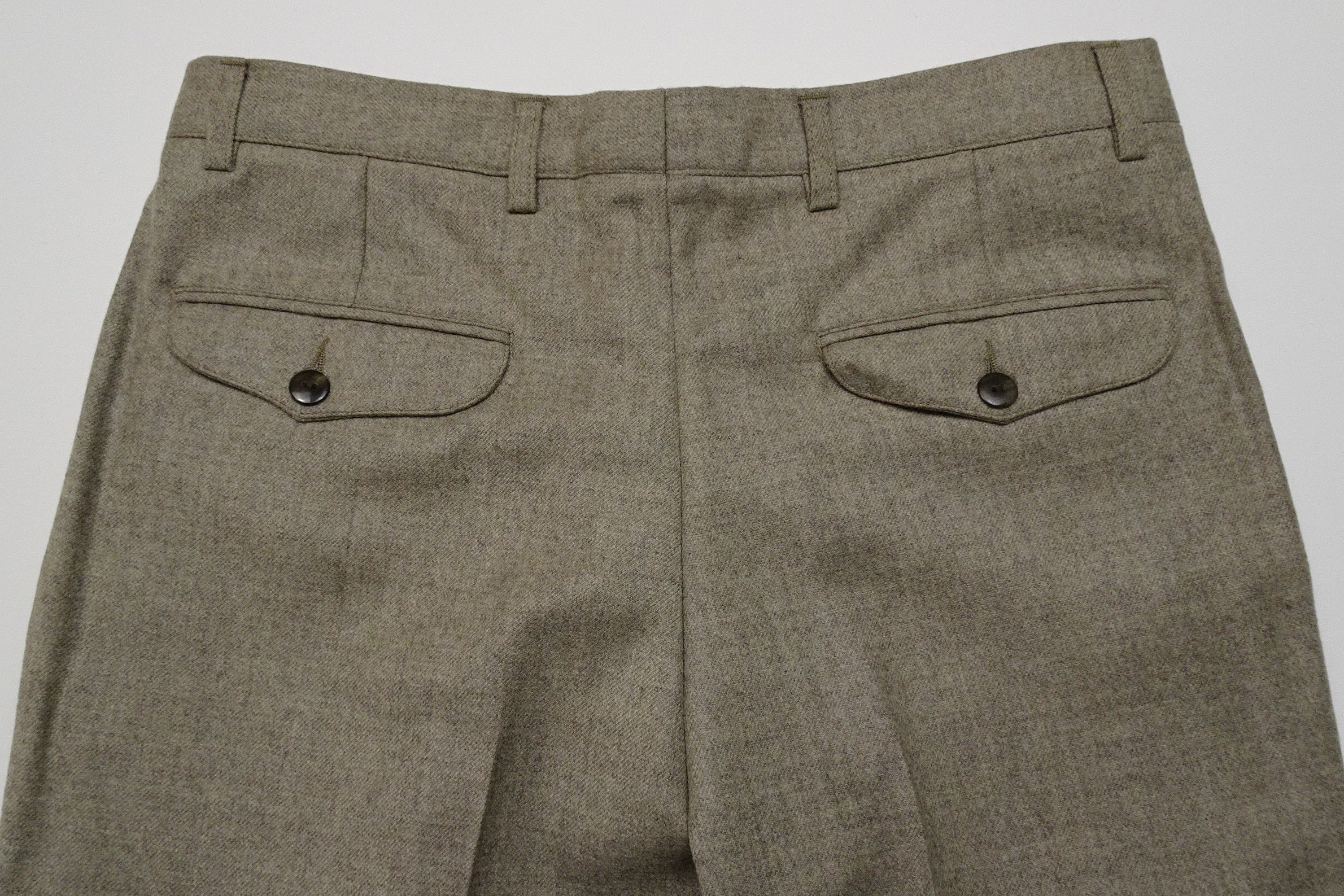 Beige Flannel Trousers EU46/W30