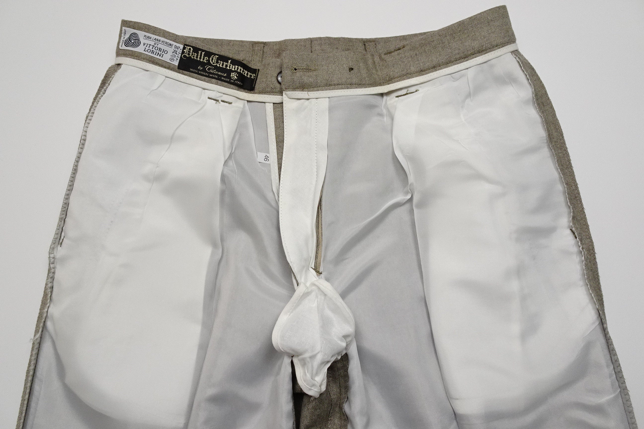 Beige Flannel Trousers EU46/W30