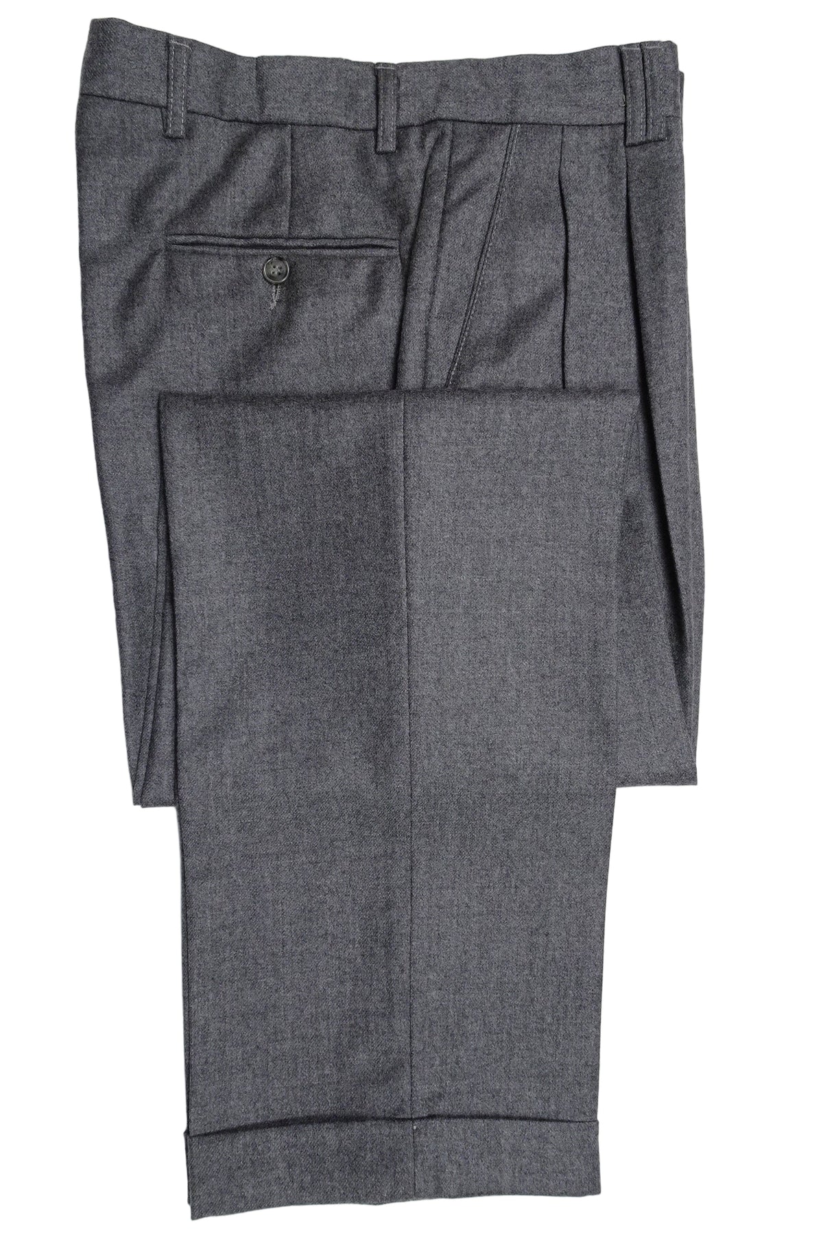 Mid Grey Flannel Trousers EU46/W30