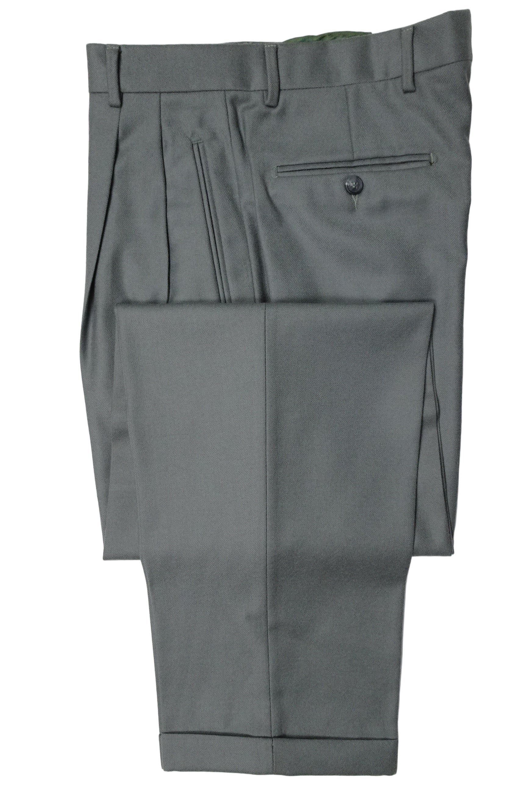 Turquoise Flannel Trousers EU46/W30