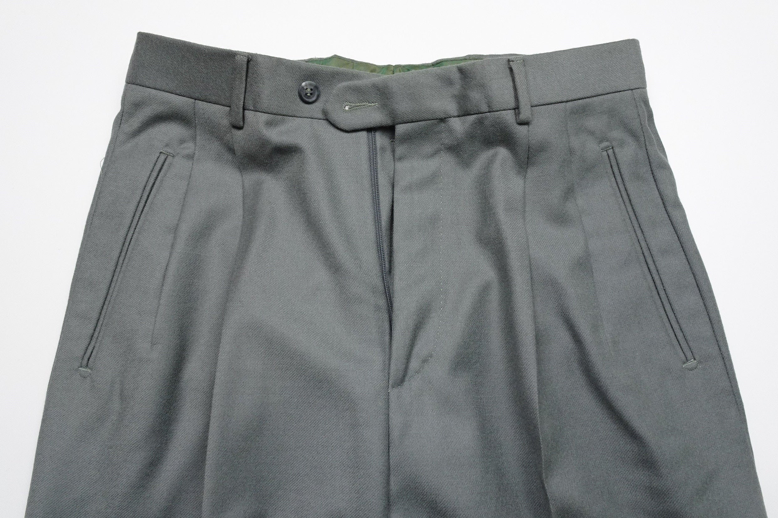 Turquoise Flannel Trousers EU46/W30