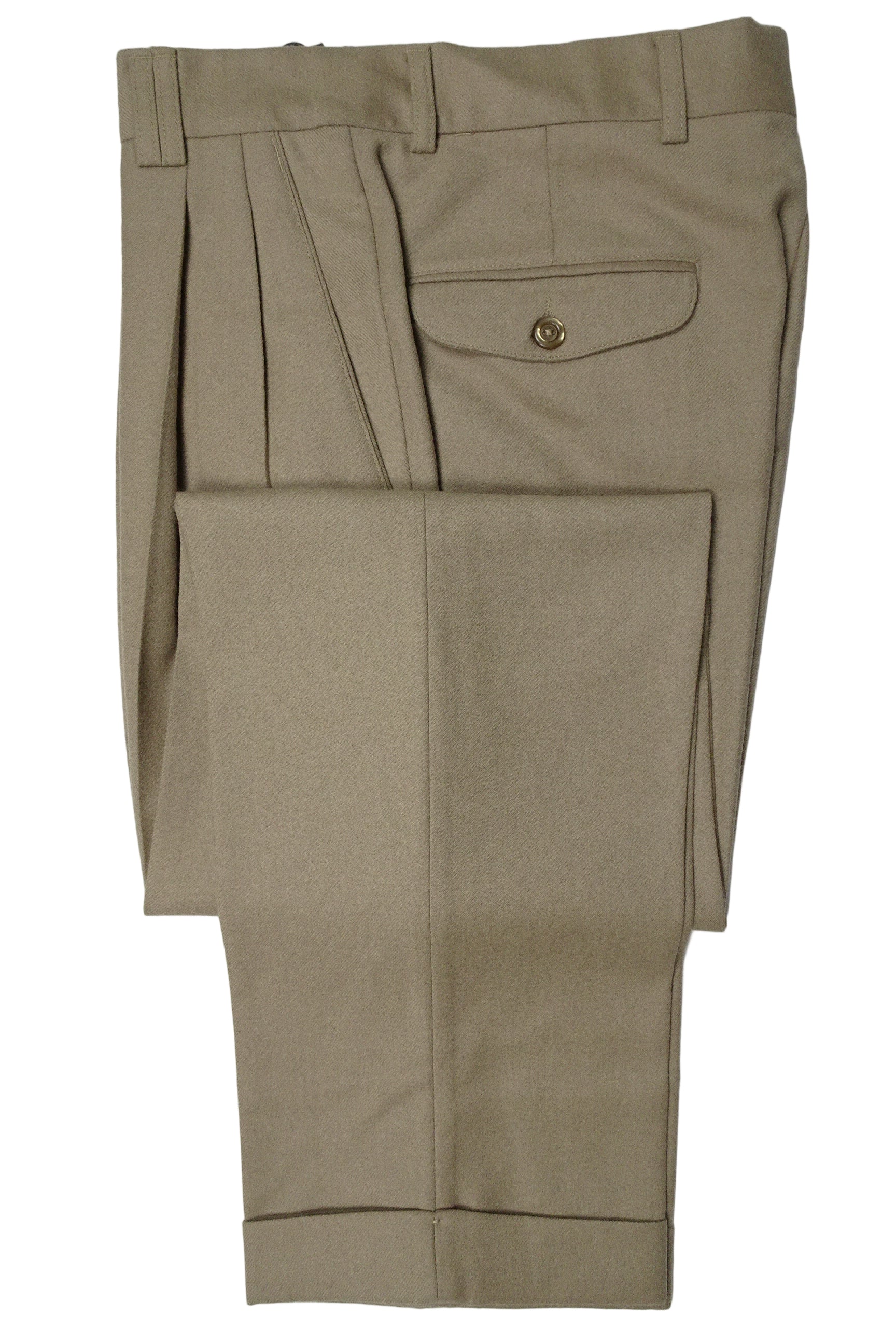 Beige Flannel Trousers EU46/W30