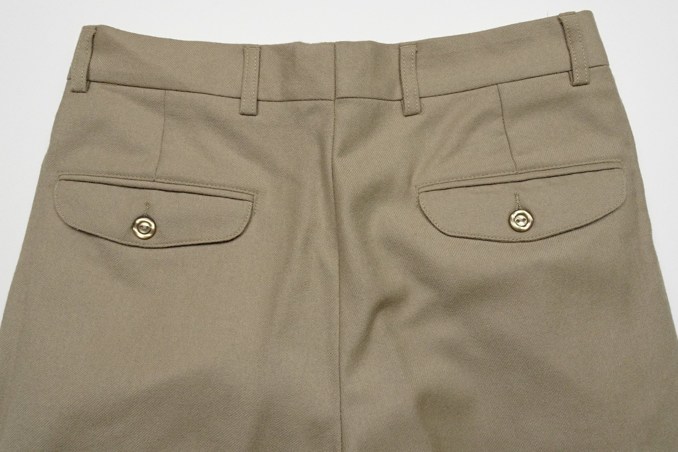 Beige Flannel Trousers EU46/W30