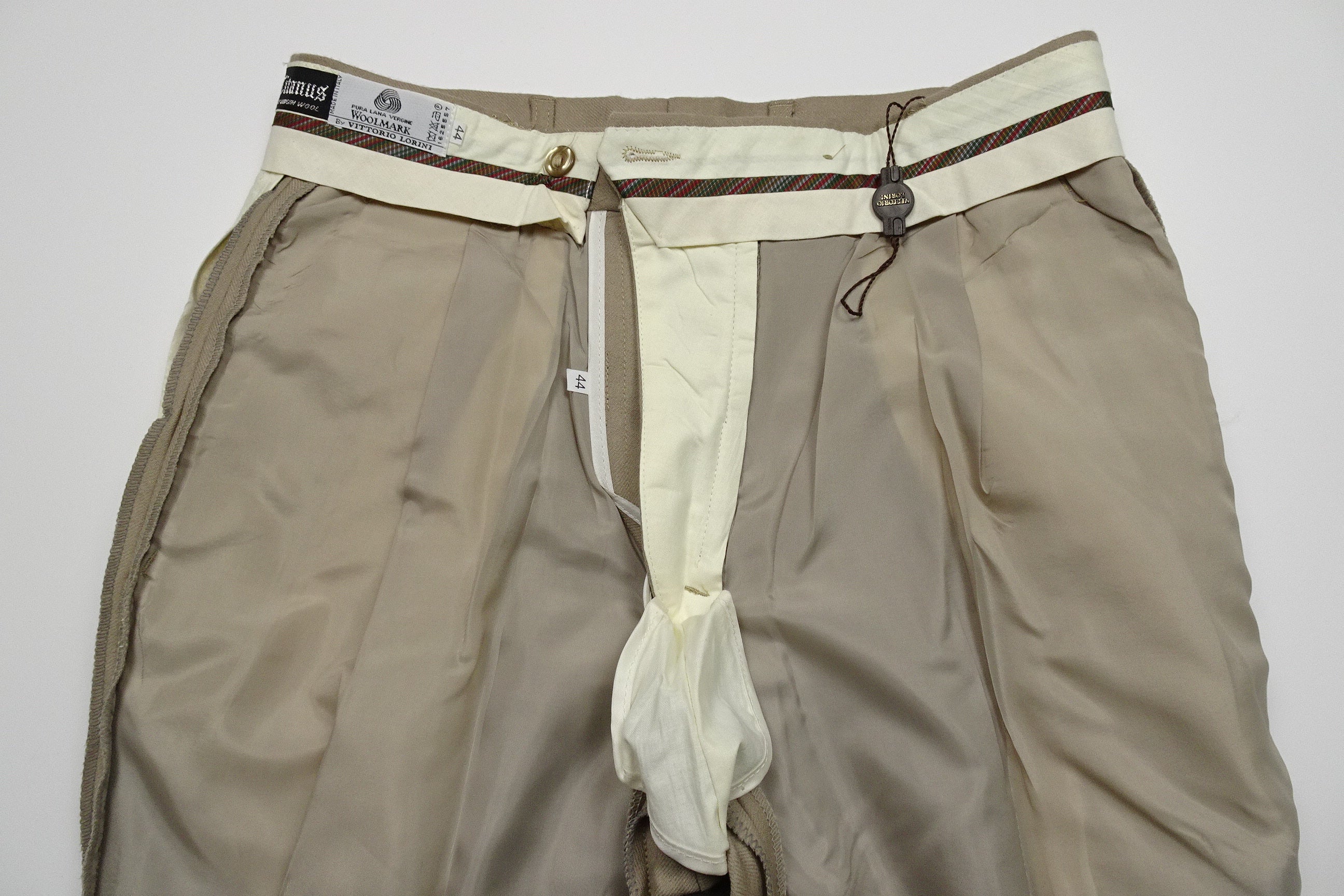 Beige Flannel Trousers EU46/W30