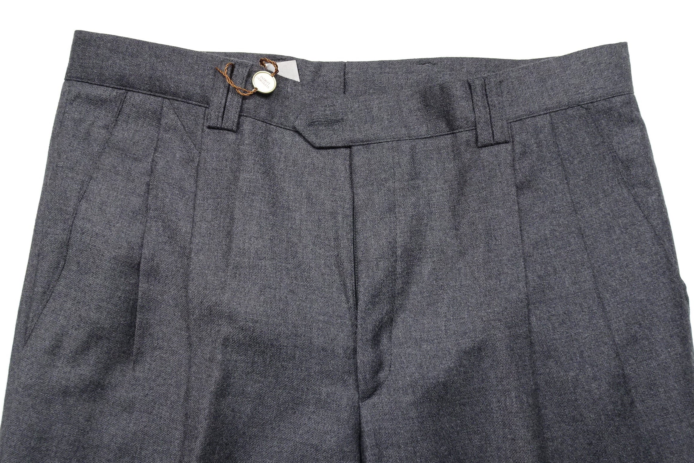 Mid Grey Flannel Trousers EU46/W30
