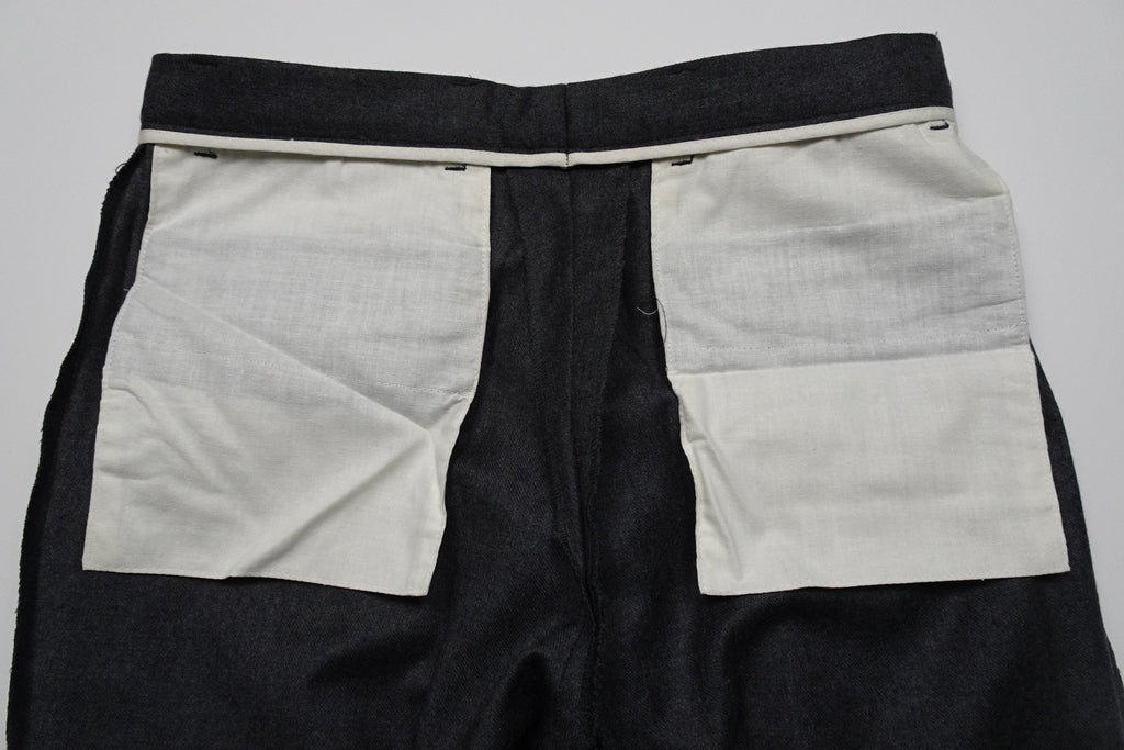 Mid Grey Flannel Trousers EU46/W30