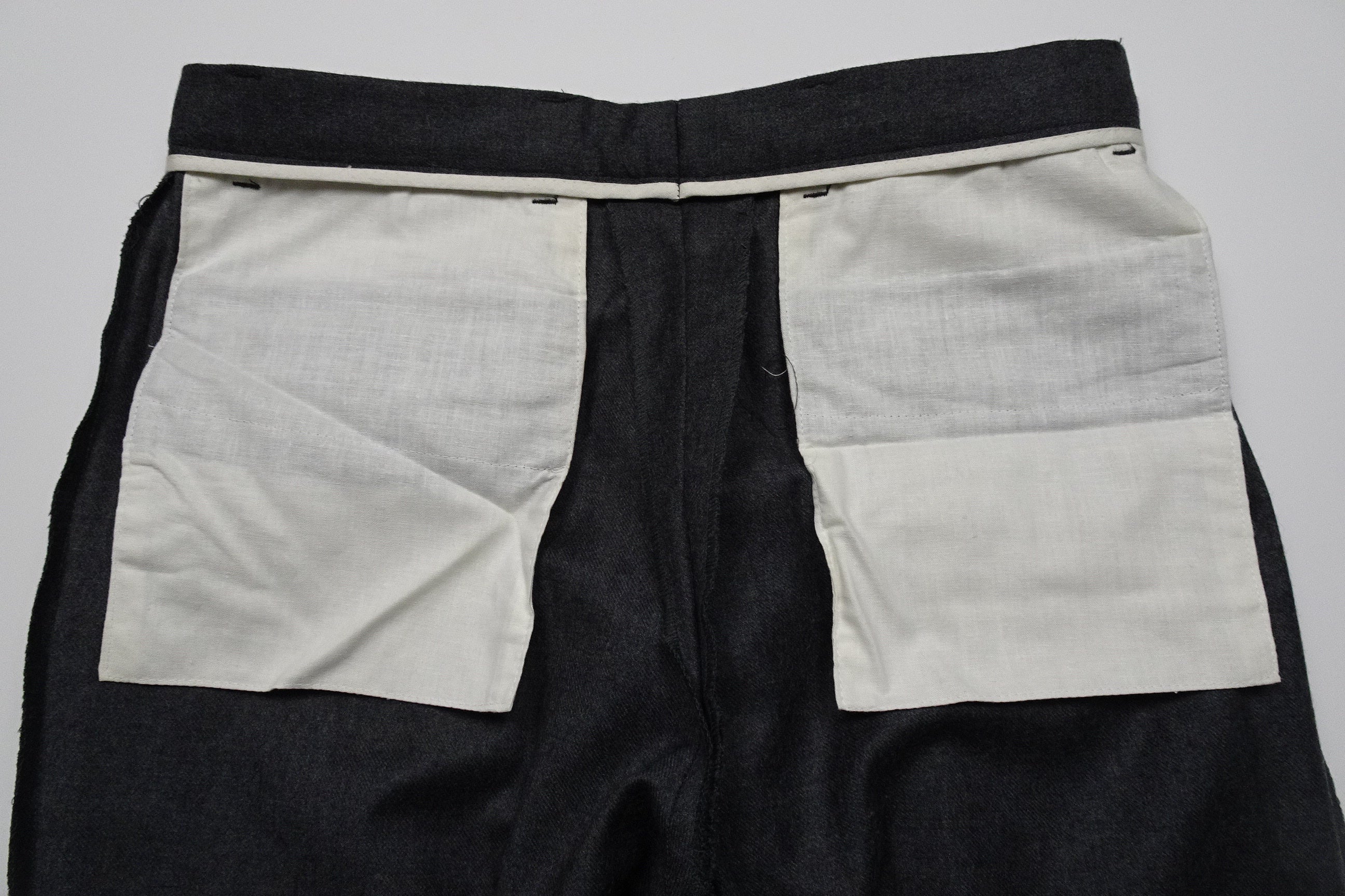 Mid Grey Flannel Trousers EU46/W30