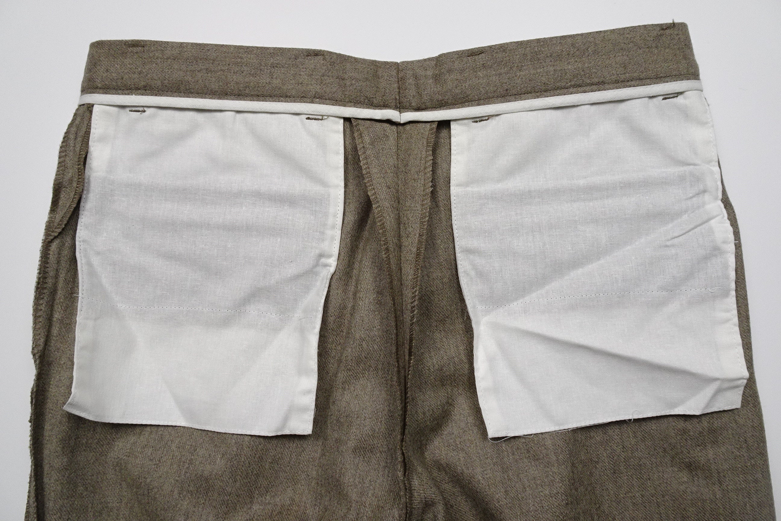 Light Brown Flannel Trousers EU46/W30 (ATR197)