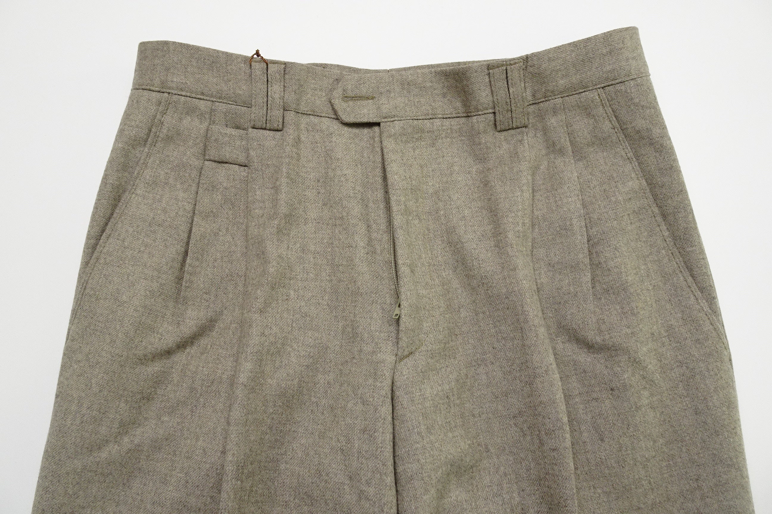 Beige Flannel Trousers EU46/W30
