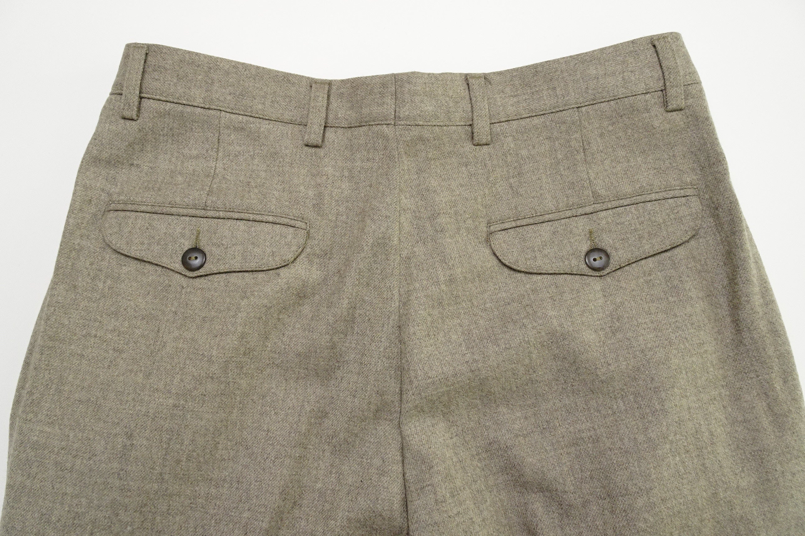 Beige Flannel Trousers EU46/W30