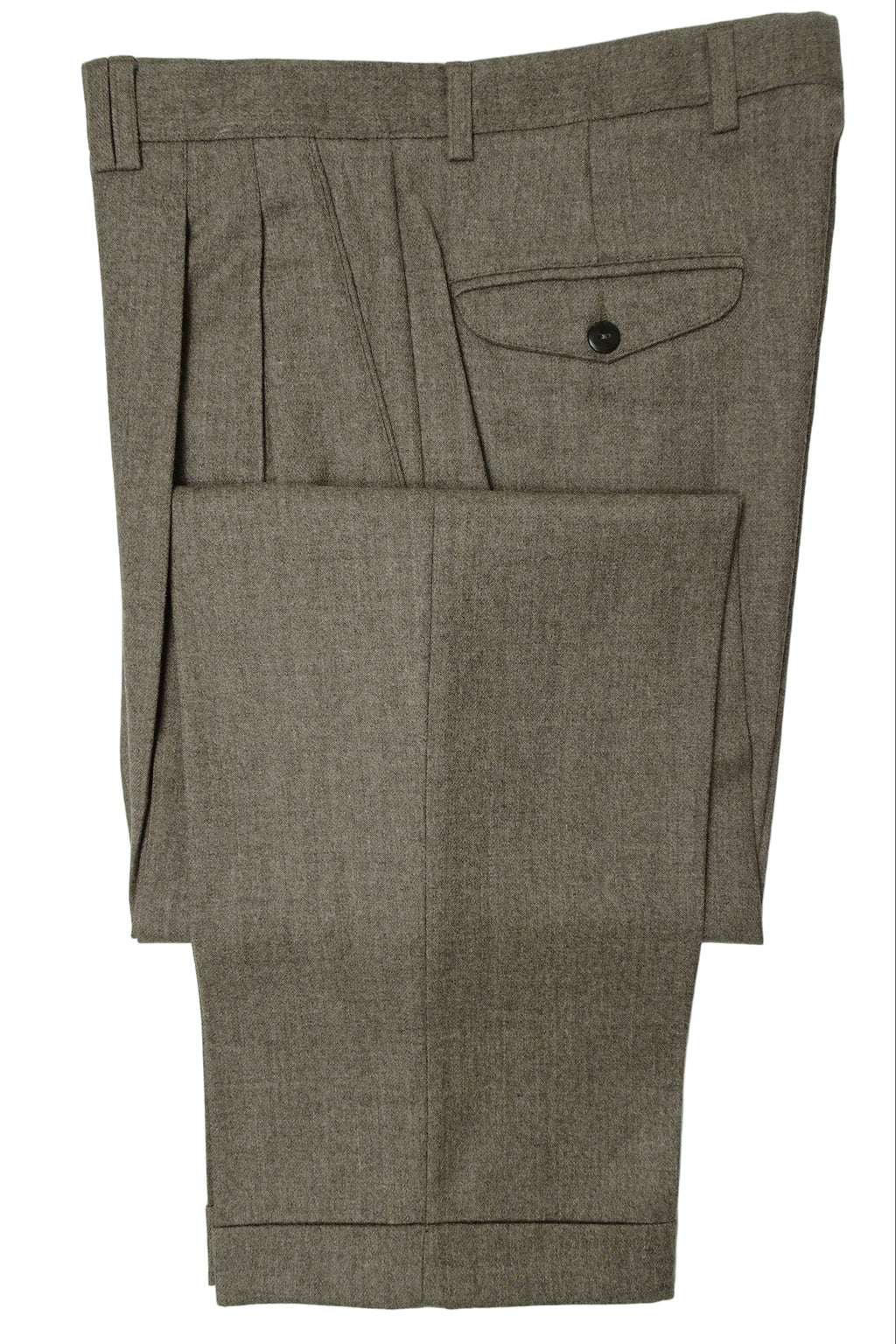 Oatmeal Flannel Trousers EU48/W32